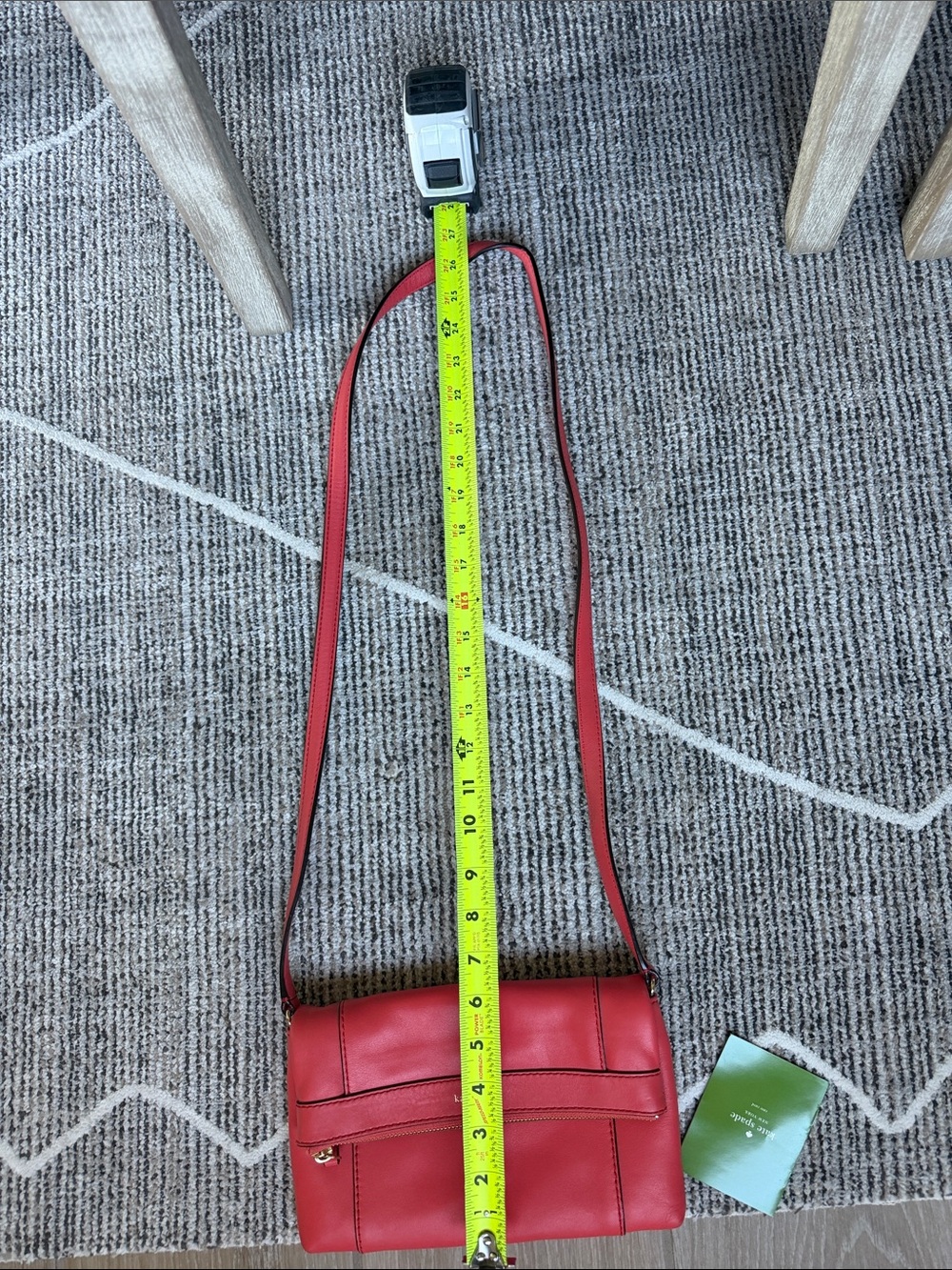 kate spade Coral Leather Crossbody with Gold Accents - Picture 5 of 5
